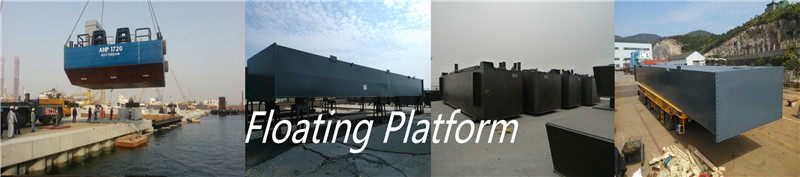 floating working platforms for marine construction
