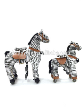 HI CE ride on zebra horse toy pony horse riding exercise machine for kids & adult