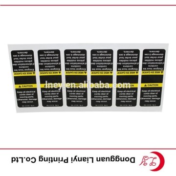 2015 high quality cable label wire sticker double layer label sticker