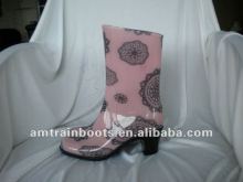 Fashionable lady PVC rain boots