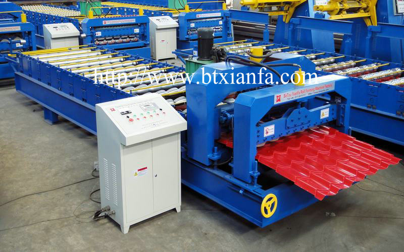 Sheet Roof Corrugated Tile Iron Roll Forming Machine