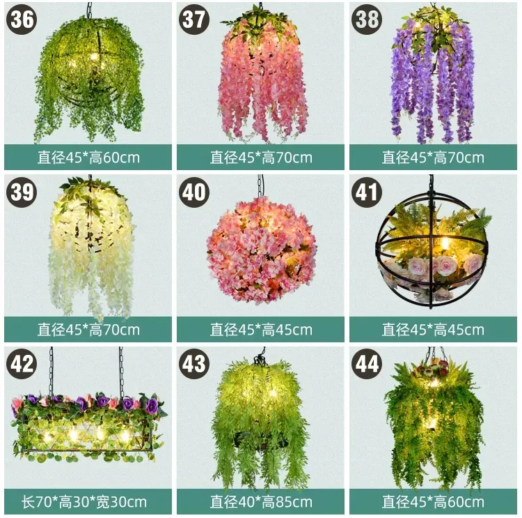 Elegant Large LED Chandelier Light for Restaurant and Garden Decor
