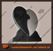 custom-made digital heart shaped design headstone gravestone