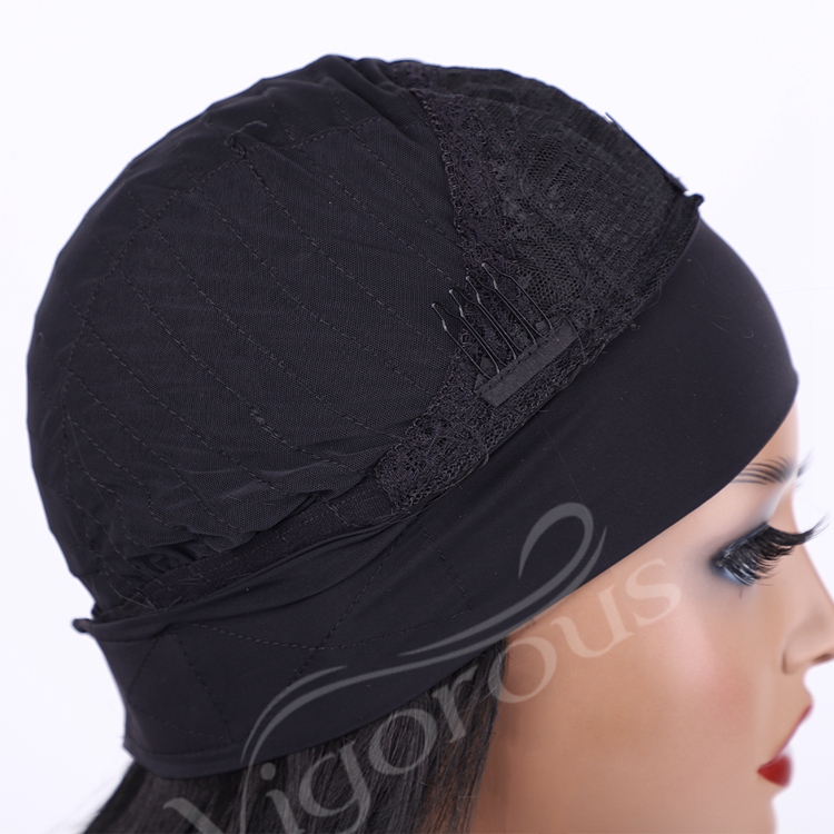Heat Resistant Good Quality Natural African Silky Black Long Straight Cheap Price Wholesale Synthetic Headband Wig