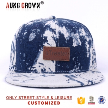 Design vintage flat caps snapback flat bill hat cap