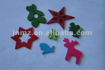 Star shape decorative ornaments on Santa trees