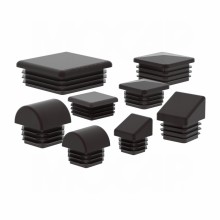 Square plastic pipe end cap plug for tubing