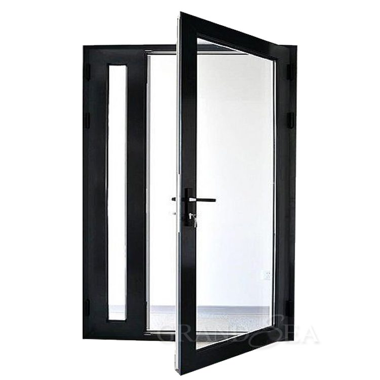aluminum alloy exterior door outside door dark tinted glass door