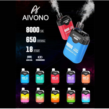 AIM-CLEAR 8000 Puffs Aivono Type-C Desechable