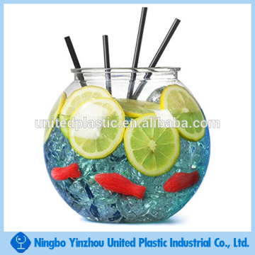 Hot sale 128oz round clear plastic fish bowls