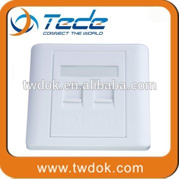 1port/2port faceplate with keystone