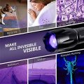 365 nm &amp; 395 nm 2 in 1 blacklight ultraviolette zaklamp