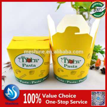 Take away spaghetti paper box disposable round bottom noodle box