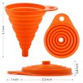 Flexible Silicone Foldable Funnel Liquid Powder Transfer