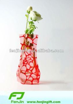 customized plastic folding vase