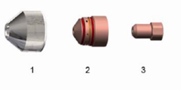 SUPER 400 Plasma Cutting Nozzle and Electrode