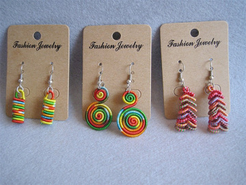 Multicolor Thread Weaved Earring Wholesale Thread Earring