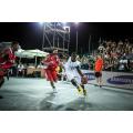 FIBA 3x3 Enlio SES entrelazando al aire libre. Tile 23