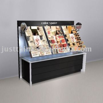 custom acrylic makeup display rack