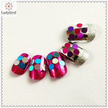 3d sequins glitter pwder nail decoration french fake tips