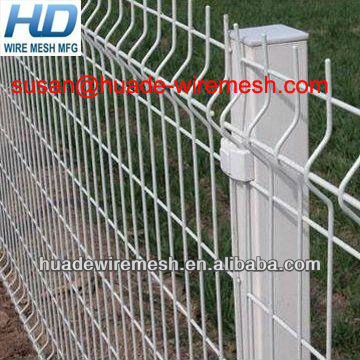 pvc coated wire mesh fence panel/mesh 50x200mm/2D and 3D fence