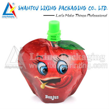 LIXING PACKAGING plastic packaging spout pouch, plastic packaging spout bag, plastic packaging pouch with spout