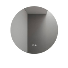 Round  frameless 24"  led glass  backlit  bathroom wall  mirrors light