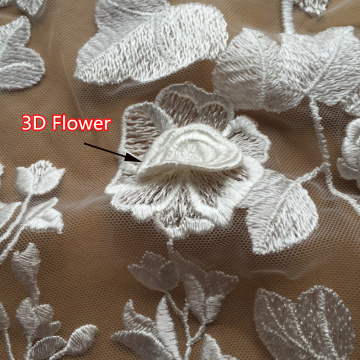 3D Cánh hoa Thêu DIY Custom Wedding Patch