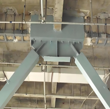Prestressed cable flexible support system