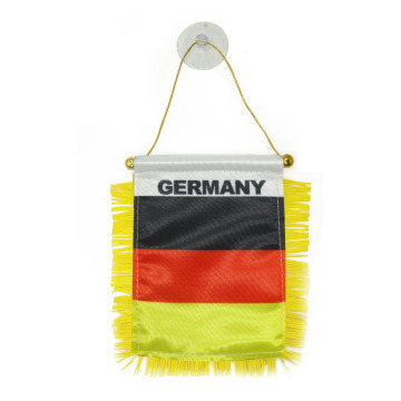Sunshine Custom Exchange Germany Flag Polyester Mini Pennant Car Mirror Flag