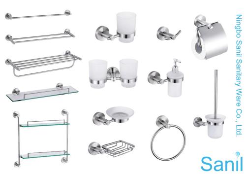 6PCS Stainless Steel Bath Accessories Kits (SL-51300)