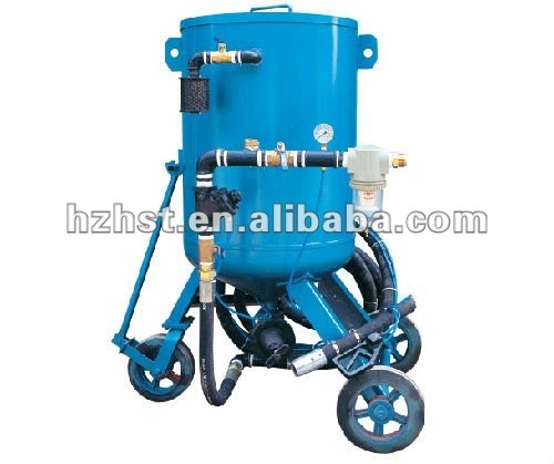 Portable pressure sand blast pot