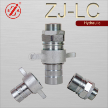 thread to connect low spill style wing nut type hydraulic quick disconnect couplings