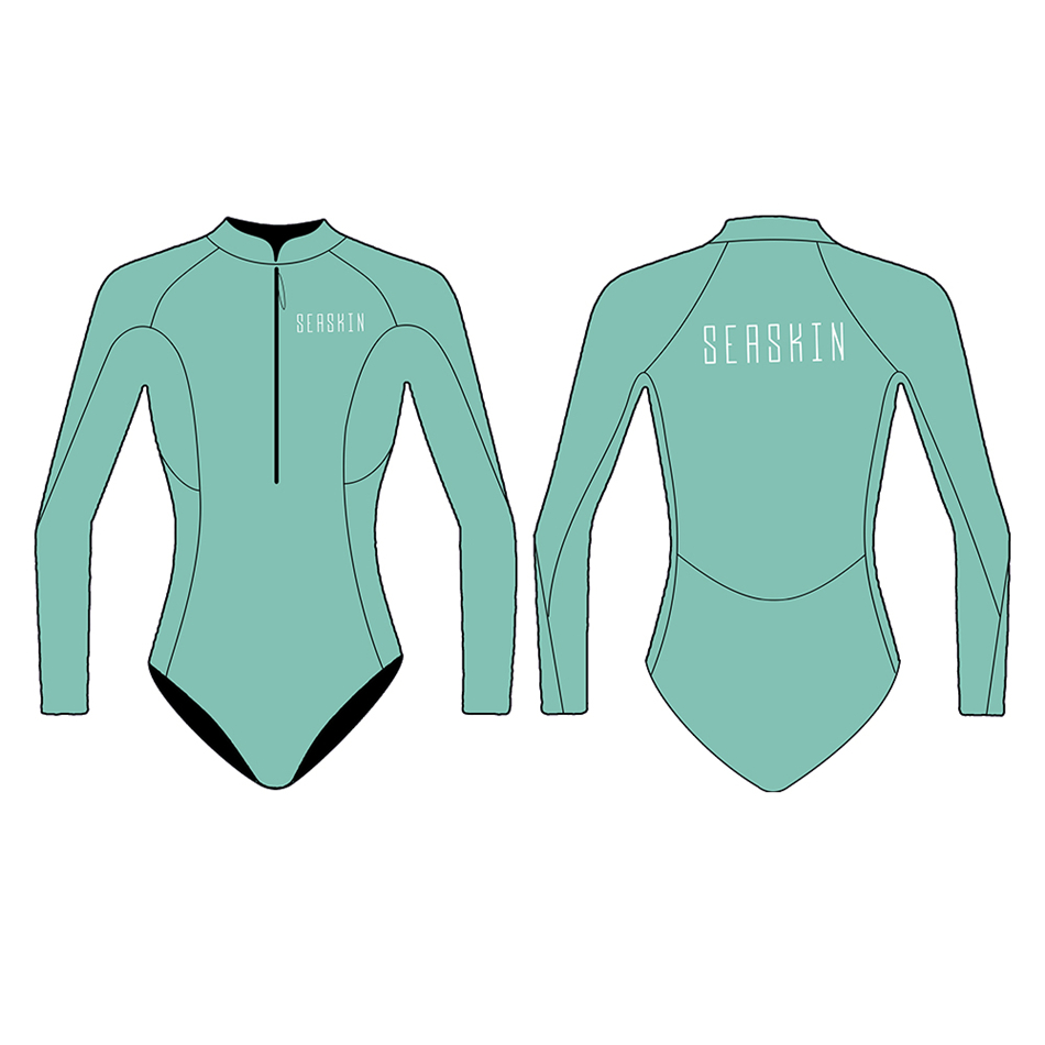 Seaskin bayanlar 3mm ön zip bikini kesim wetsuit