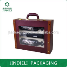 luxury exquisite leather wine box package