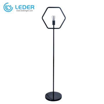 LEDER moderne gulvlampe