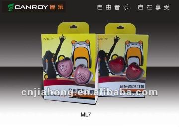 Fashion Backpack MP3 headphone--Computer Headset