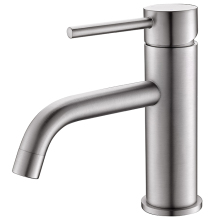 Copper Single Hole Bathroom Faucets Brushed Nickel