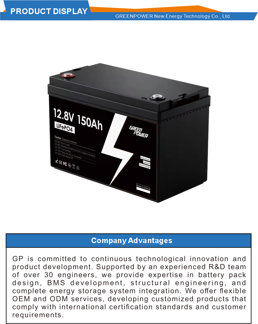 016-0-GP-12v-150ah-batería-lifepo4-de-ciclo-profundo 016-0-GP-12v-150ah-deep-cycle-lifepo4-battery