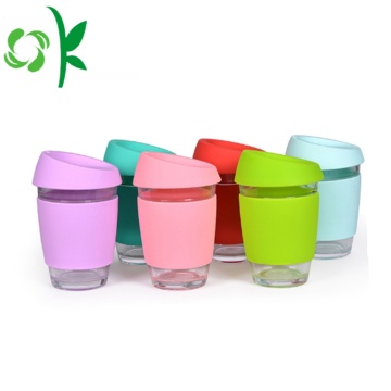 Factory Ceramic Silicone Cup Sleeve with Lid Cover