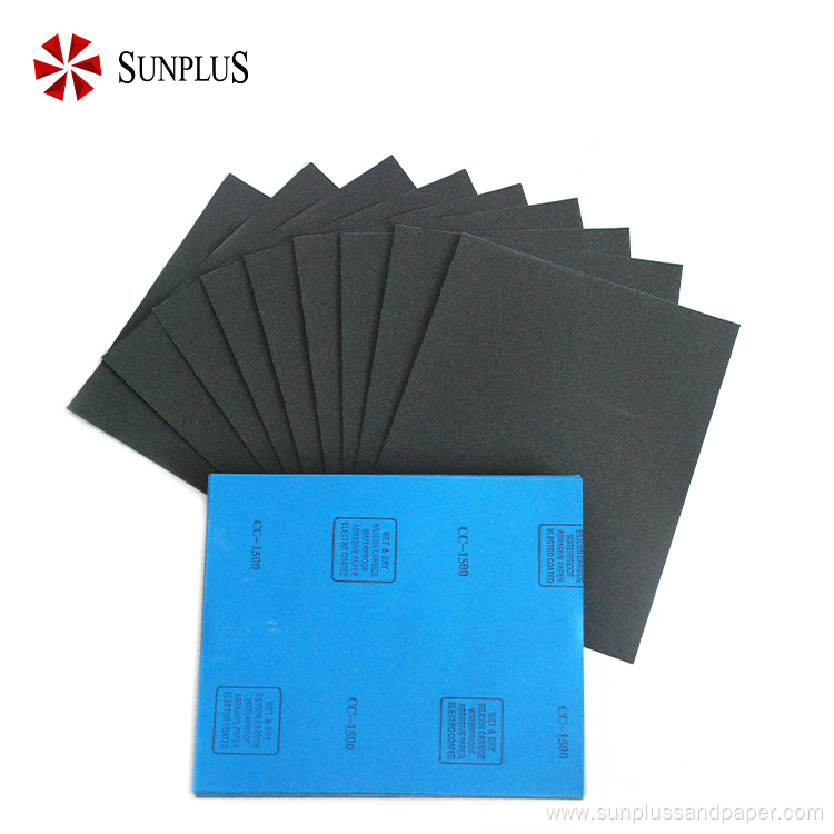 Wet Sand Paper Silicon Carbide Waterproof Abrasive Sandpaper