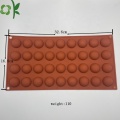 Molde de silicone para bombons de chocolate quente semicírculos