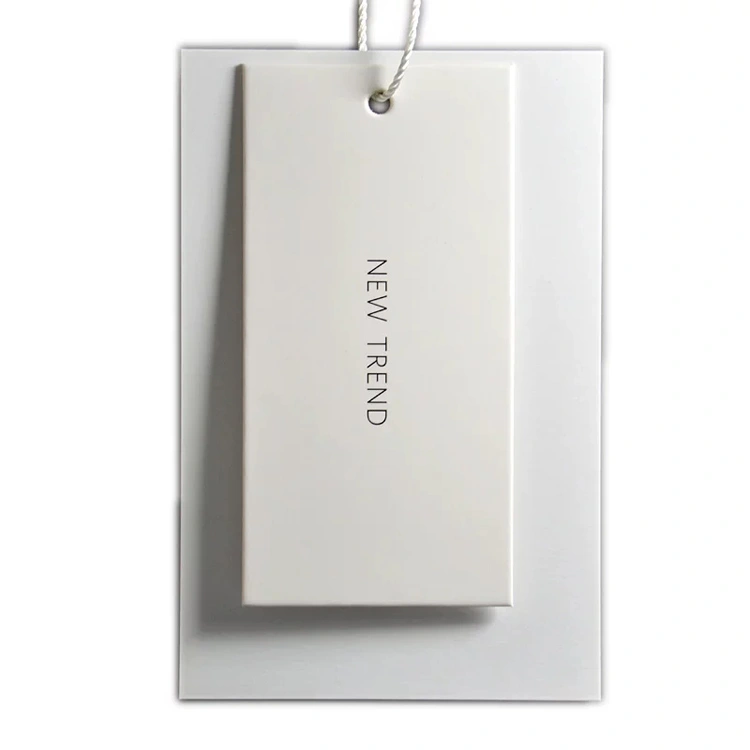 Factory Custom Natural Paper Clothing Hangtags with Swing