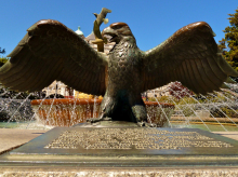 animal metal detector art large bronze eagle sculpture statue