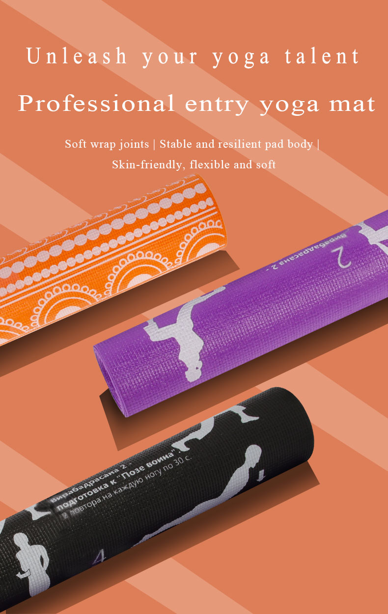 Eco Friendly Pilates & Fitness wear-resisting foldable cheap yoka matt yoga Mat