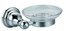 wall fitting bathroom zinc alloy soap dish with chrome plated