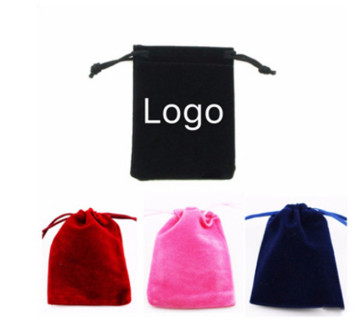 Velvet Drawstring Phone Pouch Bag