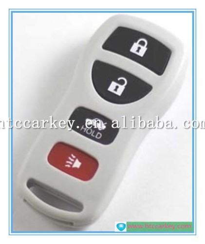 4 button white color for nissan tiida remote key