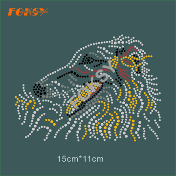 Dog Motif Hot Fix Rhinestone Iron on Transfer Designs