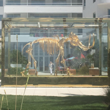 outdoor garden decoration sculpture metal craft bronze mammoth statue